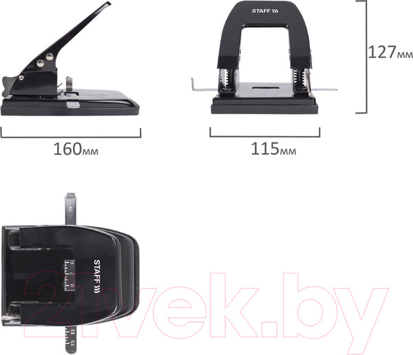 Изображение товара Дырокол Staff Manager / 224650 (черный)