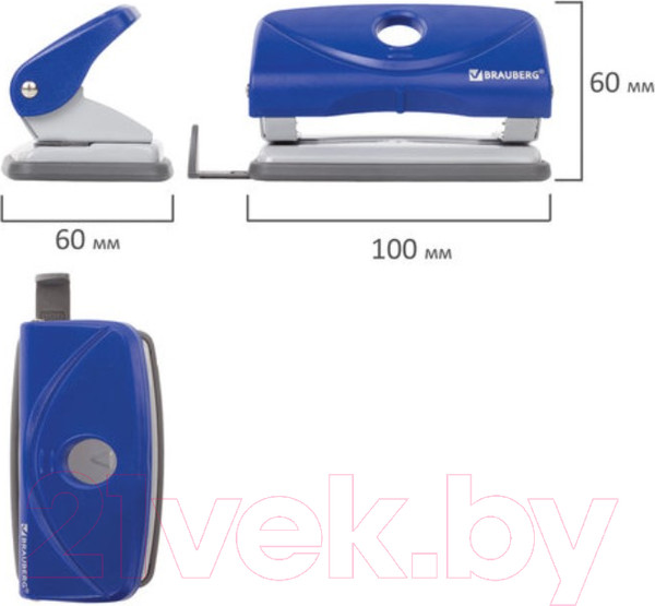 Изображение товара Дырокол Brauberg Original / 227785 (синий)