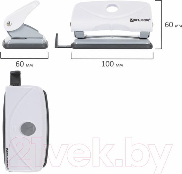 Изображение товара Дырокол Brauberg Original / 227786 (белый)