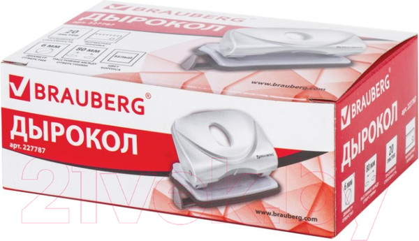 Изображение товара Дырокол Brauberg Original / 227787 (белый)