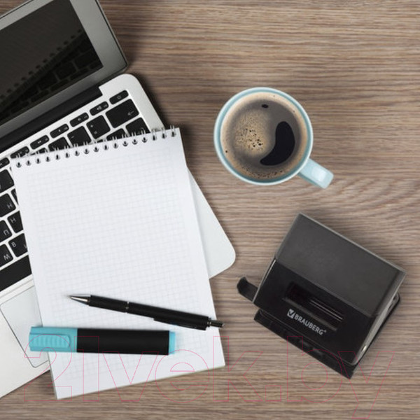 Изображение товара Дырокол Brauberg Black Jack / 227796 (черный)