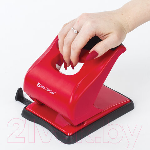 Изображение товара Дырокол Brauberg Jet Pro / 228603 (красно-черный)
