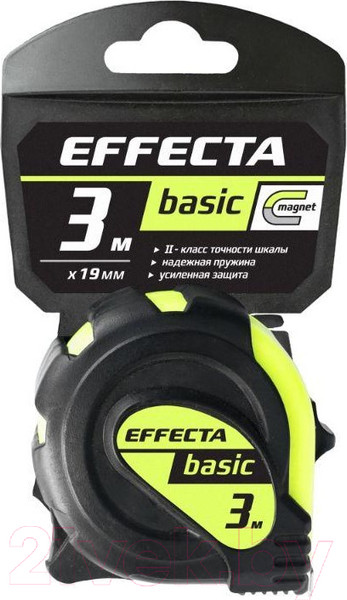 Изображение товара Рулетка Effecta Basic 19мм / 570319 (3м)
