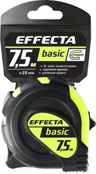 Изображение товара Рулетка Effecta Basic 25мм / 577525 (7.5м)