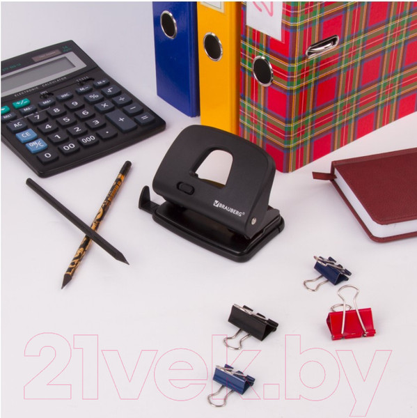 Изображение товара Дырокол Brauberg SX-20 / 229694 (черный)