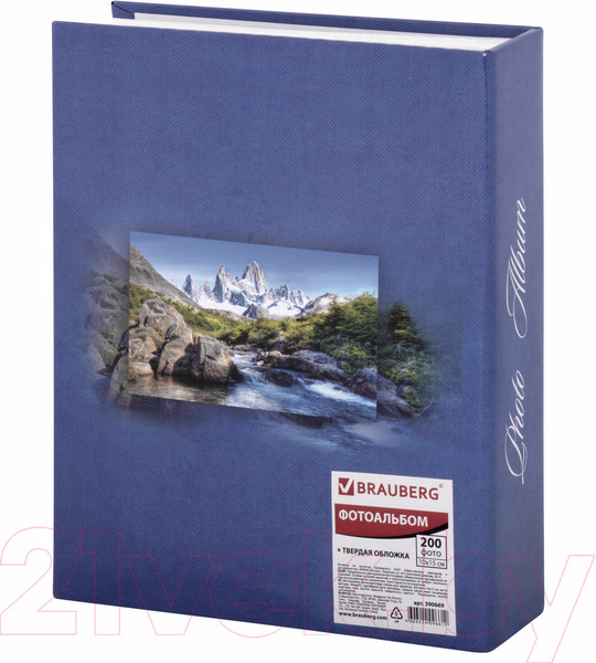 Изображение товара Фотоальбом Brauberg Горный пейзаж / 390669 (синий)