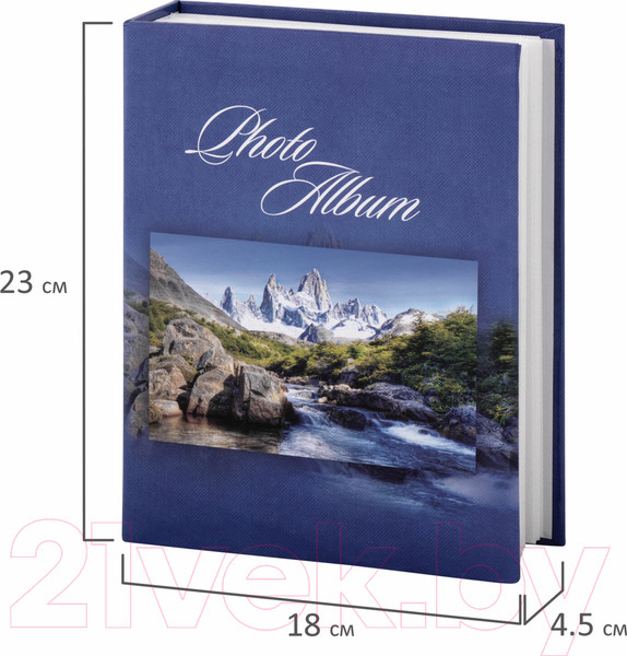 Изображение товара Фотоальбом Brauberg Горный пейзаж / 390669 (синий)