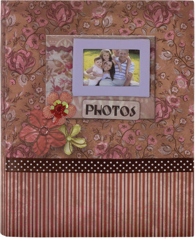 Изображение товара Фотоальбом Brauberg Семья / 390673 (красно-коричневый)