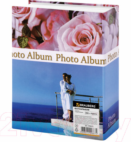 Изображение товара Фотоальбом Brauberg Романтика / 390675 (голубой/розовый)