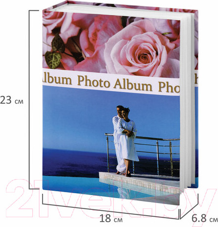Изображение товара Фотоальбом Brauberg Романтика / 390675 (голубой/розовый)