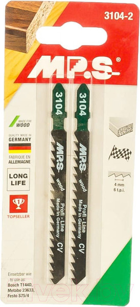 Изображение товара Набор пильных полотен MP.S T144D 100x75x4мм / 3104-2 (2шт)