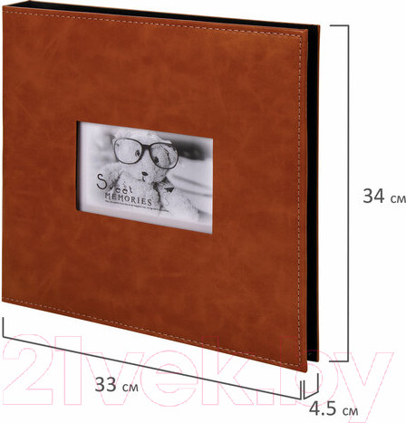 Изображение товара Фотоальбом Brauberg Premium / 391185 (коричневый)