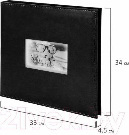 Изображение товара Фотоальбом Brauberg Premium / 391186 (черный)