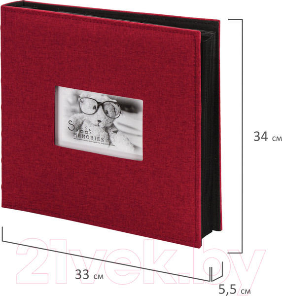 Изображение товара Фотоальбом Brauberg 391187 (бордовый)