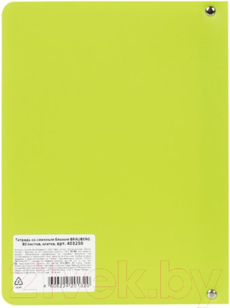 Изображение товара Тетрадь Brauberg А5 / 403250 (80л, салатовый)