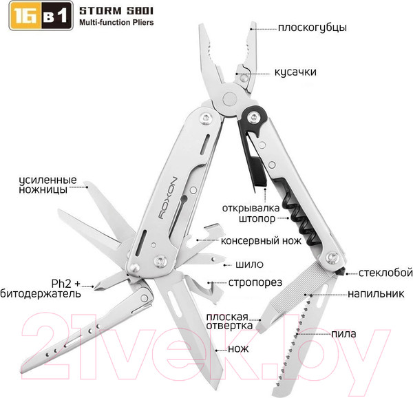 Изображение товара Мультитул Roxon Storm S801S