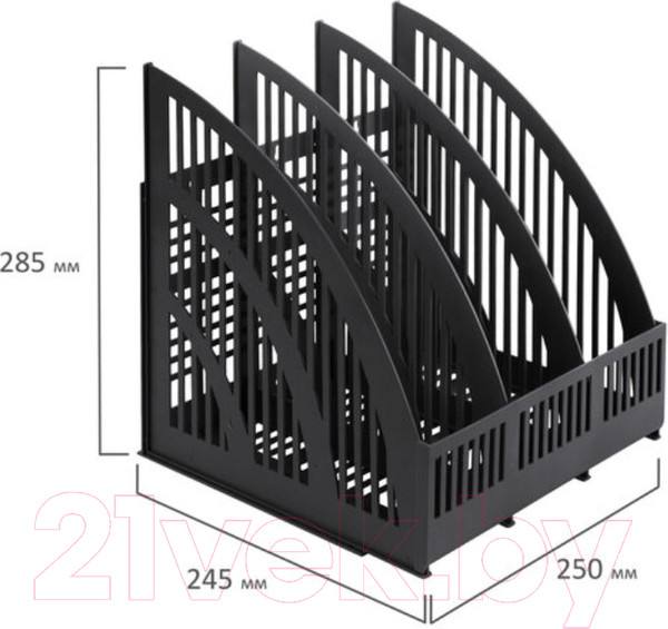 Изображение товара Лоток для бумаг Brauberg Energy / 237017 (черный)