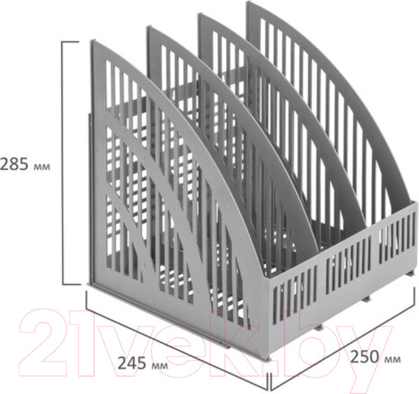 Изображение товара Лоток для бумаг Brauberg Energy / 237018 (серый)