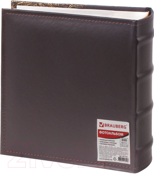 Изображение товара Фотоальбом Brauberg 391118 (коричневый/золото)