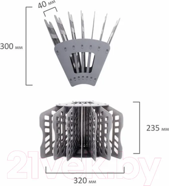 Изображение товара Лоток для бумаг Brauberg Basic / 237020 (серый)