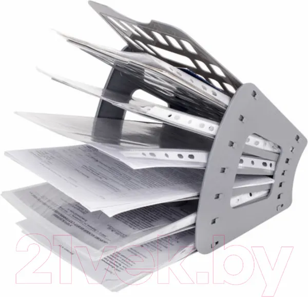 Изображение товара Лоток для бумаг Brauberg Basic / 237020 (серый)