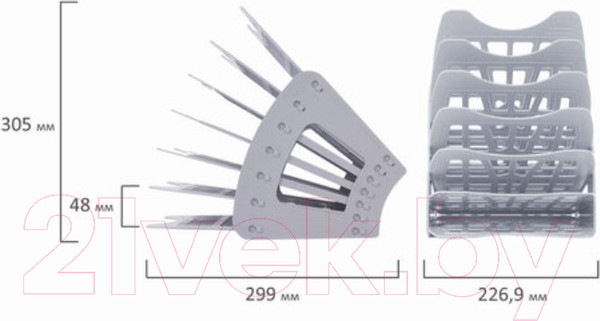 Изображение товара Лоток для бумаг Brauberg Smart / 231144 (серый)