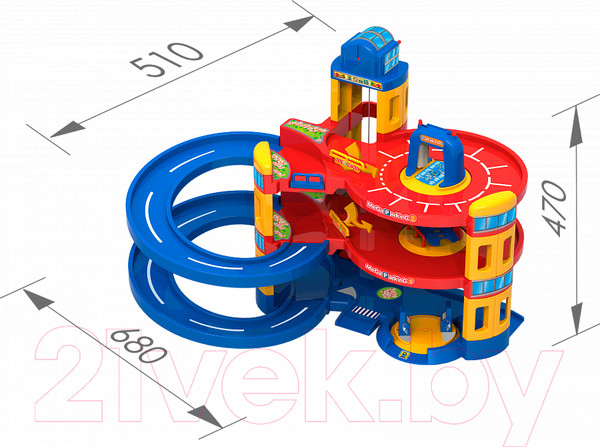 Изображение товара Паркинг игрушечный Нордпласт Мега паркинг / 431221