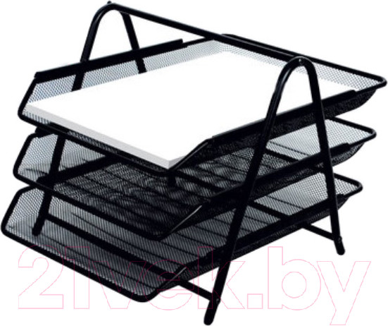 Изображение товара Лоток для бумаг Brauberg Germanium / 231952 (черный)