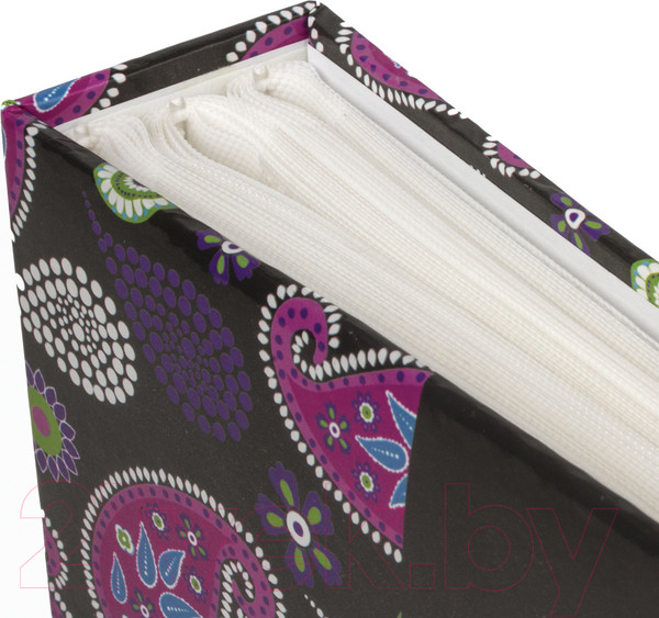 Изображение товара Фотоальбом Brauberg Пейсли / 390668 (черный/розовый)