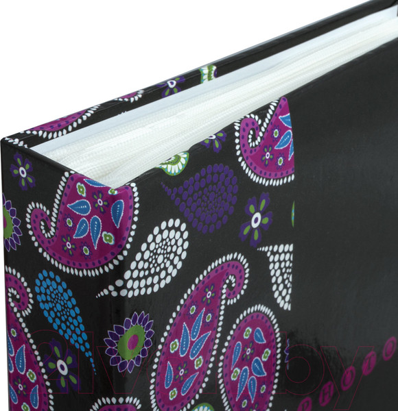 Изображение товара Фотоальбом Brauberg Пейсли / 390668 (черный/розовый)