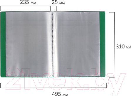 Изображение товара Папка для бумаг Brauberg 221601 (зеленый)