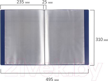 Изображение товара Папка для бумаг Brauberg 221603 (синий)