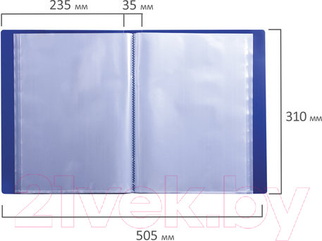Изображение товара Папка для бумаг Brauberg 221605 (синий)