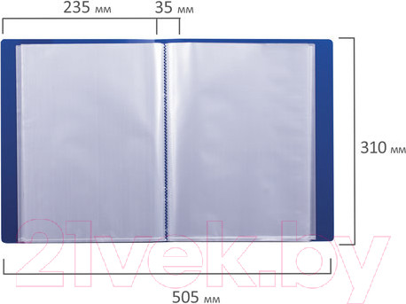 Изображение товара Папка для бумаг Brauberg 221607 (синий)