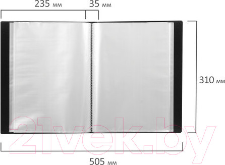 Изображение товара Папка для бумаг Brauberg 221608 (черный)