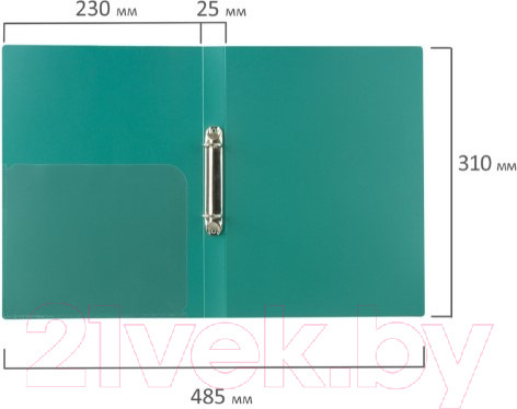 Изображение товара Папка для бумаг Brauberg Стандарт 221613 (зеленый)