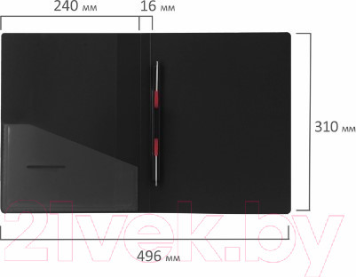 Изображение товара Папка для бумаг Brauberg Contract / 221781 (черный)