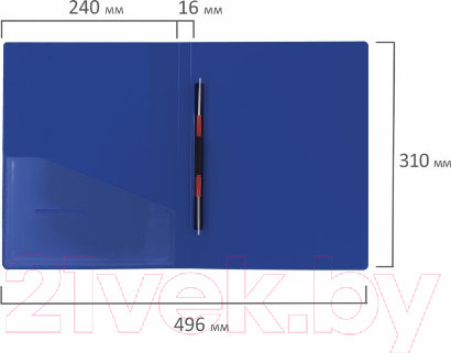 Изображение товара Папка для бумаг Brauberg Contract 221782 (синий)