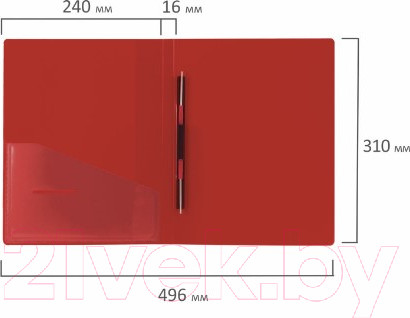 Изображение товара Папка для бумаг Brauberg Contract 221783 (красный)