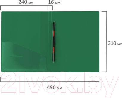 Изображение товара Папка для бумаг Brauberg Contract 221784 (зеленый)