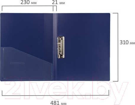 Изображение товара Папка для бумаг Brauberg Contract / 221787 (синий)