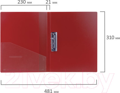 Изображение товара Папка для бумаг Brauberg Contract / 221788 (красный)