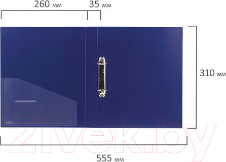 Изображение товара Папка для бумаг Brauberg Contract / 221792 (синий)