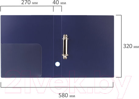 Изображение товара Папка для бумаг Brauberg 221348 (темно-синий)