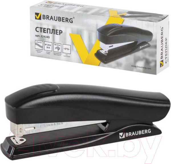 Изображение товара Степлер Brauberg ST-100 / 224345 (черный)