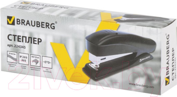 Изображение товара Степлер Brauberg ST-100 / 224345 (черный)