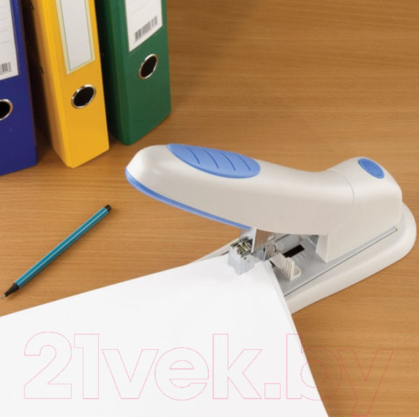 Изображение товара Степлер Brauberg Heavy Duty PRO / 227661 (серый/синий)