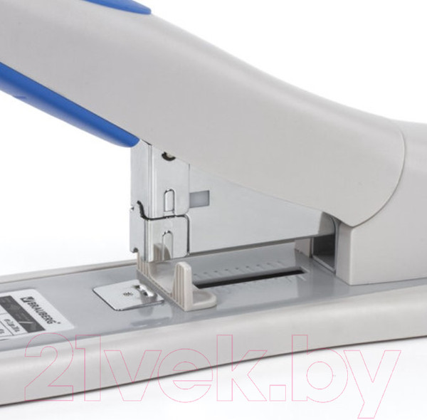 Изображение товара Степлер Brauberg Heavy Duty PRO / 227661 (серый/синий)