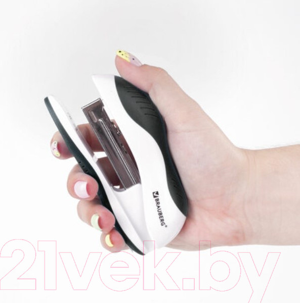 Изображение товара Степлер Brauberg Jet / 228581 (белый/черный)