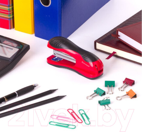 Изображение товара Степлер Brauberg Jet / 229688 (красный/черный)